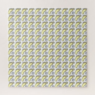 Puzzle Pie de bebé dorado