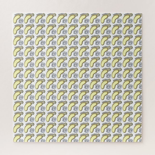 Puzzle Pie de bebé dorado (Vertical)