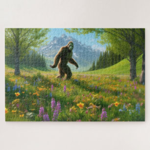 Puzzle Pie grande en Bloom, pie grande en el paisaje de l