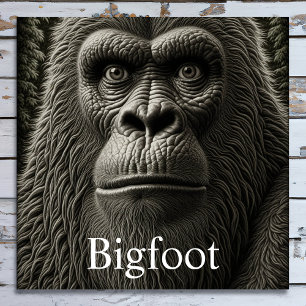 Puzzle Pie grande o Sasquatch Cerrar cara arriba