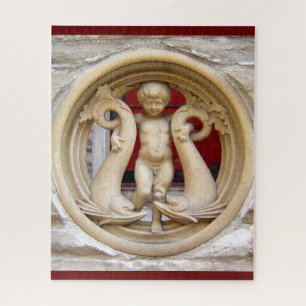 Puzzle Piedra Ciudadanos granito putto y delfines