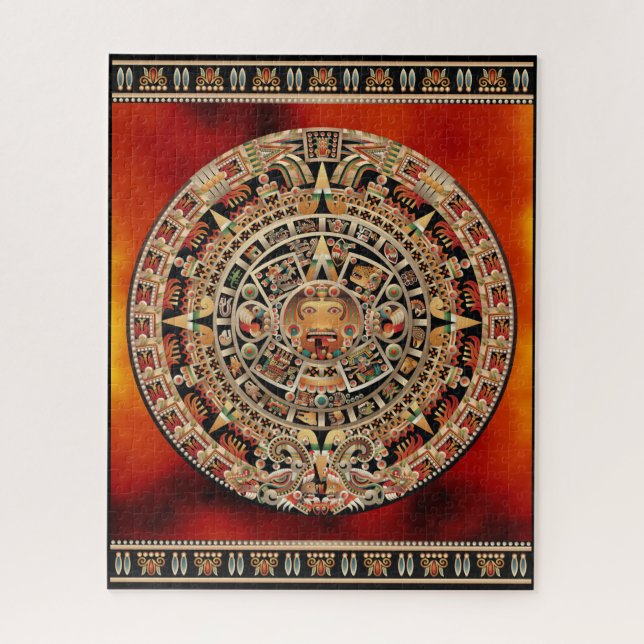 Puzzle Piedra de Sun de Tenochtitlan (Vertical)