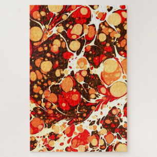 Puzzle Piedras abstractas naranjas marrones rojas lindas
