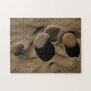 Puzzle Piedras en arena