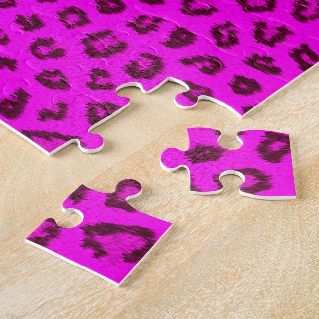 Puzzle Piel de leopardo rosa (Lado)