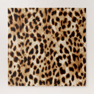 Puzzle Piel Leopardo, Auténtico Patrón De Vida Silvestre.