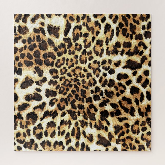 Puzzle Piel leopardo, diseño de patrones impecable. (Vertical)