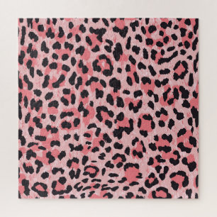Puzzle Piel leopardo: textura vintage sin costuras