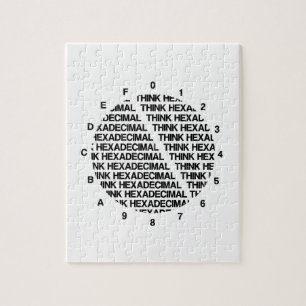Puzzle Piense el Hexadecimal (el humor del friki de la
