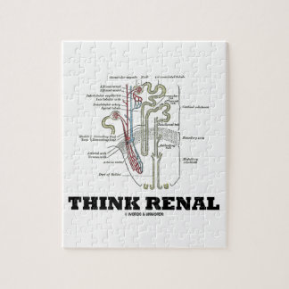 Puzzle Piense renal (el ilustracion de la anatomía de