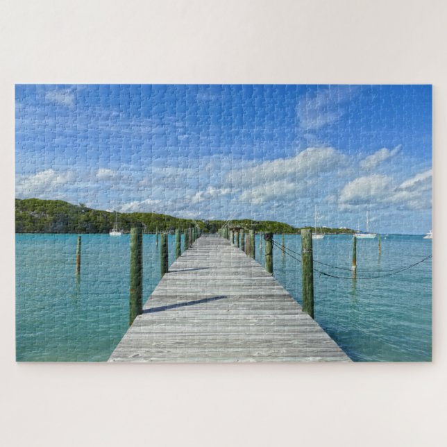 Puzzle Pier de pesca de Bahamas, Gran Isla del Abaco, Bah (Horizontal)