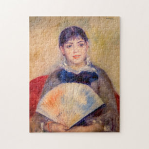 Puzzle Pierre-Auguste Renoir - Muchacha con un abanico