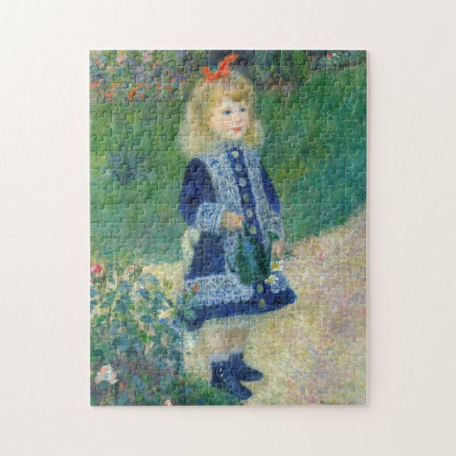 Puzzle Pierre-Auguste Renoir - Un Chica con capacidad par (Vertical)