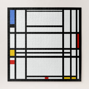Puzzle Piet Mondrian, gran composición 10