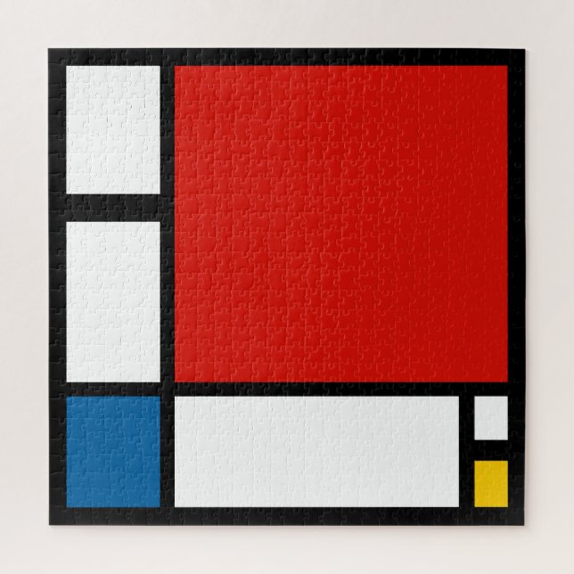 Puzzle Piet Mondrian, gran composición ii (Vertical)