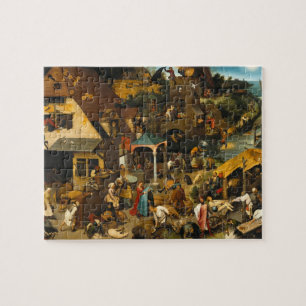 Puzzle Pieter Bruegel el Viejo - Proverbios neerlandeses