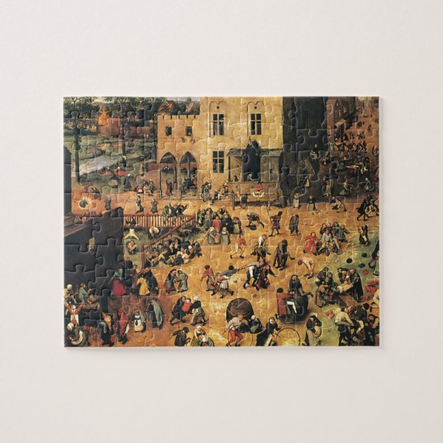 Puzzle Pieter Bruegel los juegos de los más viejos niños (Horizontal)