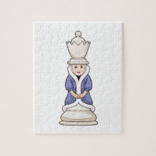 Puzzle Pieza de ajedrez Queen Chess