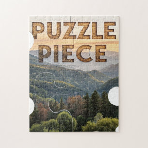 Puzzle "Pieza de Rompecabezas" Naturaleza Montaña y Bosqu