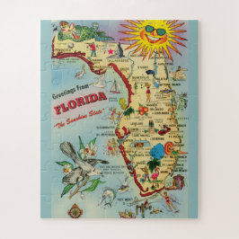 Puzzle Pieza grande del mapa de Florida 16x20