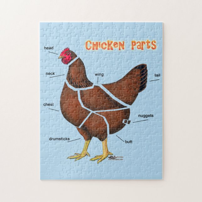 Puzzle Piezas del pollo (Vertical)