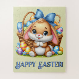 Puzzle Piezas sobredimensionadas del conejo de Pascua per