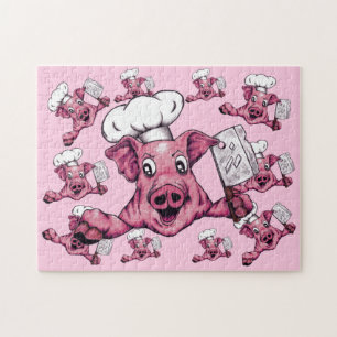 Puzzle Piggy El Personalizado Hamicida Maniac Pig Chef Ar
