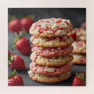 Puzzle Pila De Galletas De Chocolate Blanco Con Chips De