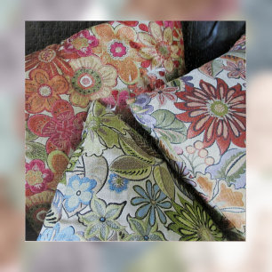 Puzzle Pilares bordados multicolores