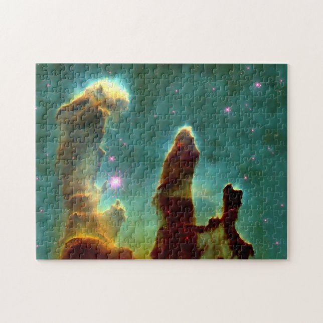 Puzzle Pilares de la nebulosa de Eagle en Outerspace (Horizontal)