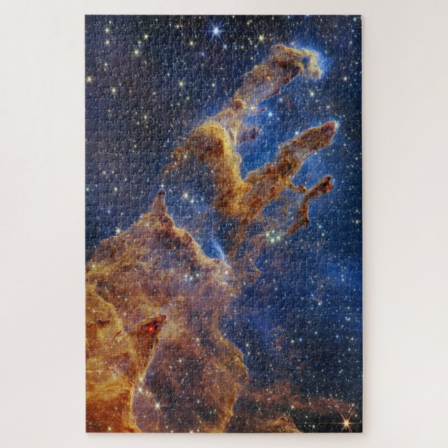 Puzzle Pillars of Creation Eagle Nebula Webb Telescope (Vertical)
