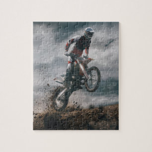 Puzzle piloto de motocross