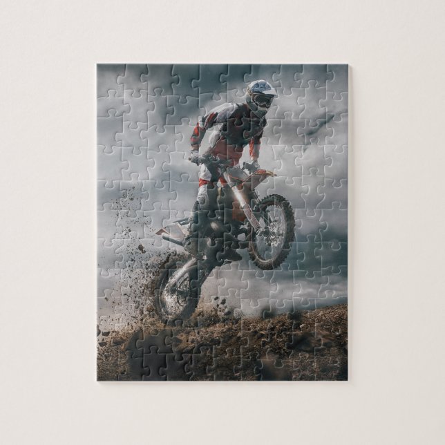 Puzzle piloto de motocross (Vertical)