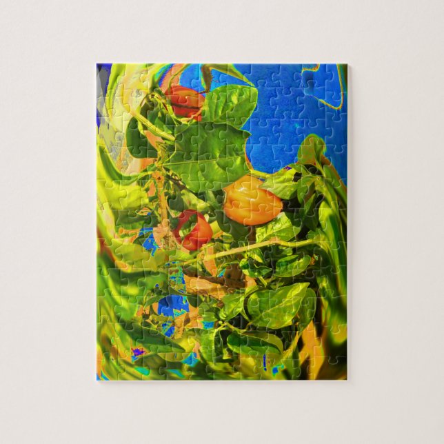 Puzzle Pimientas del habanero en la foto Trippy de la (Vertical)