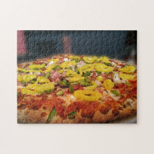 Puzzle Pimientos Italianos Comida Restaurante Pizza Creat