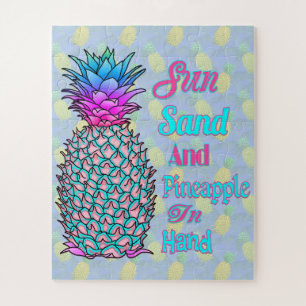 Puzzle Piña En La Playa De La Mano