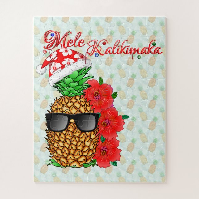 Puzzle Piña Mele Kalikimaka (Vertical)