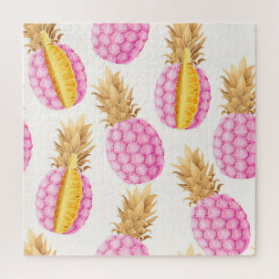 Puzzle Piña Rosa: Vintage de Alta Detalle