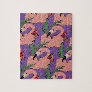 Puzzle Piñas de Flamenco Dibujadas a Mano