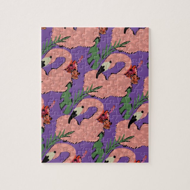 Puzzle Piñas de Flamenco Dibujadas a Mano (Vertical)