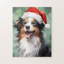 Puzzle Pincel de Navidades Pastores de Australia