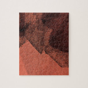 Puzzle Pincel de pintura abstracta amarillo rojo arte dig