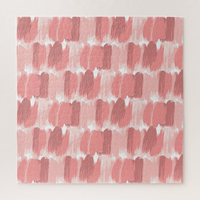 Puzzle Pincel rosado rompe el patrón de aceite (Vertical)