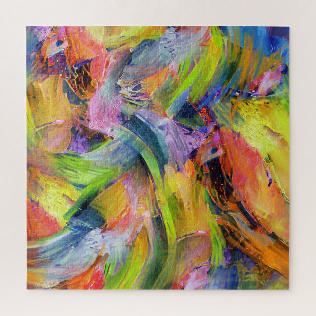 Puzzle Pinceles de color en amarillo (Vertical)