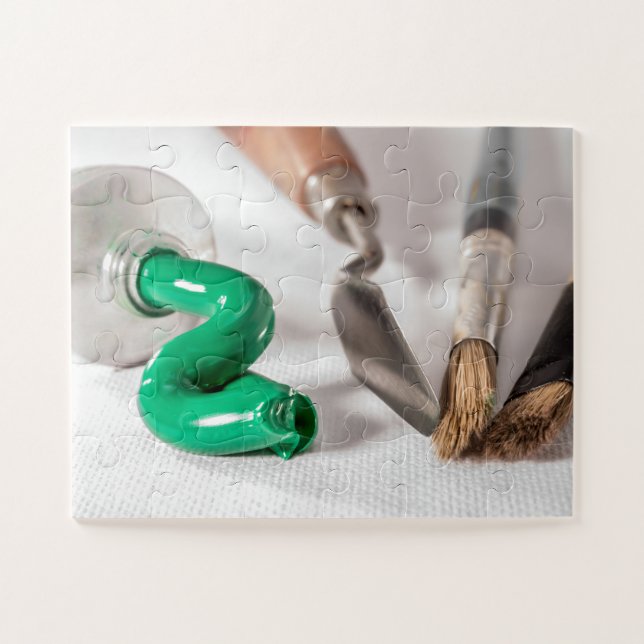 Puzzle Pinceles y pinceles de aceite (Horizontal)