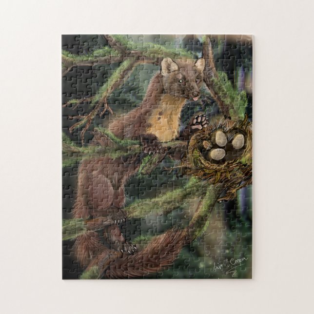 Puzzle Pine Marten Europeo (Vertical)