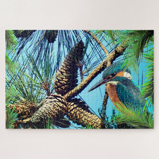Puzzle Pinecones Aves Naturaleza animal (Horizontal)