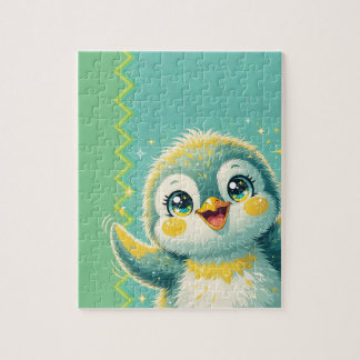 Puzzle Pingüino Bebé Saludando