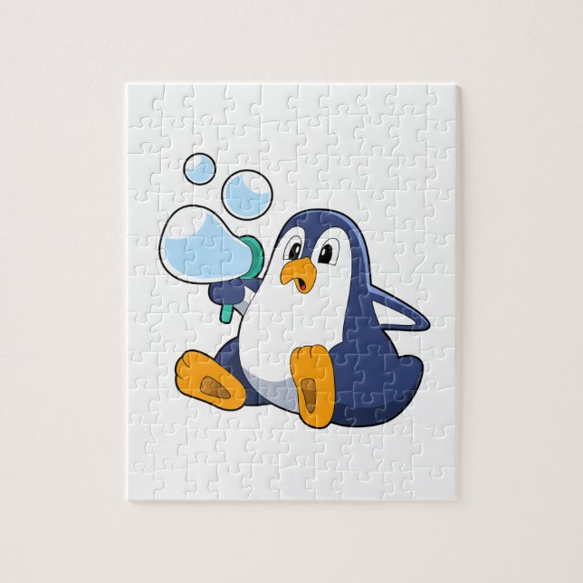 Puzzle Pingüino con burbujas de jabón.PNG (Vertical)