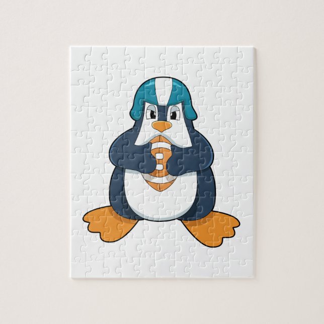 Puzzle Pingüino en deportes de fútbol (Vertical)